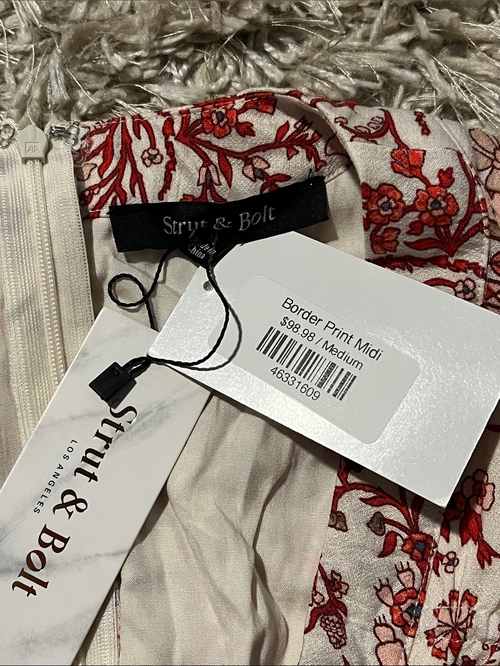 Strut & Bolt Border Print Midi Dress - Picture 5 of 5